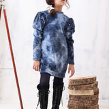 Ocean Mist Pearl Velvet Tunic Dress