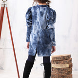 Ocean Mist Pearl Velvet Tunic Dress