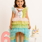 Unicorn Luxe Frilly Party Dress