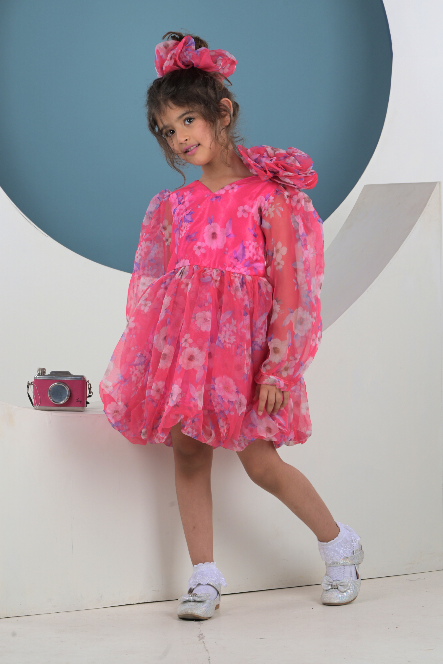 Neon Pink Balloon Dress ForeverKidz