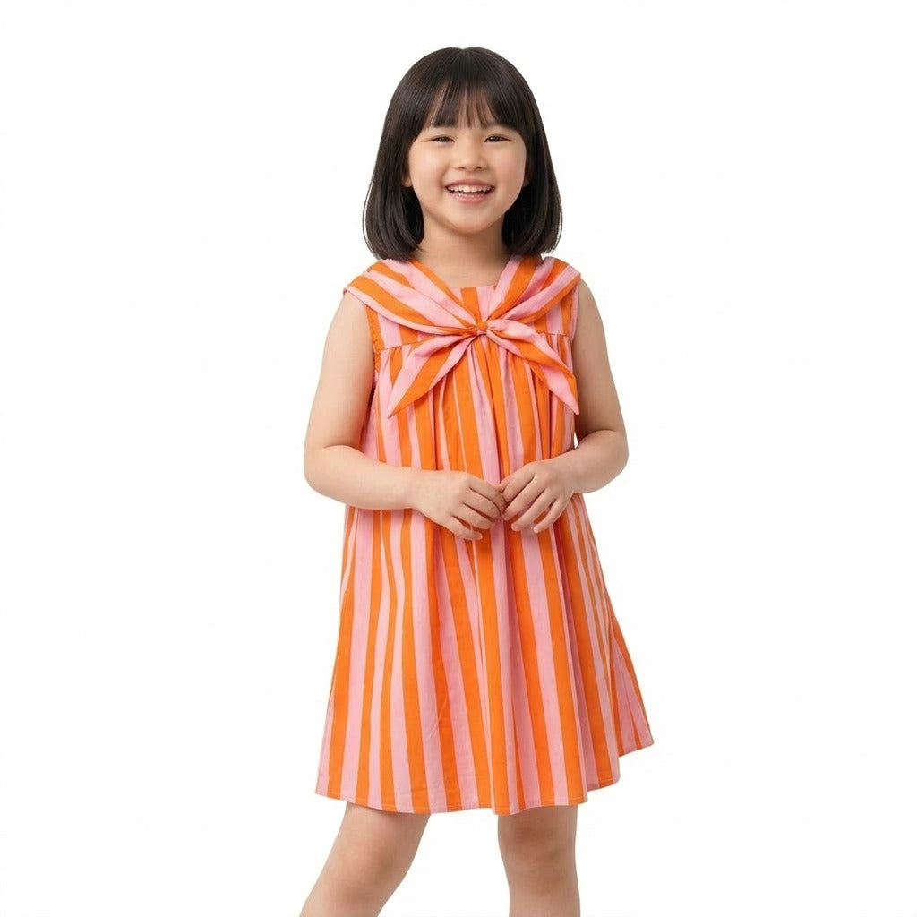 Orange Stripe Tie Dress – ForeverKidz