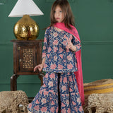 Neel Gulaabi Sharara Set