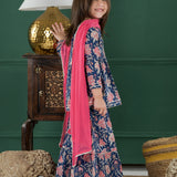 Neel Gulaabi Sharara Set