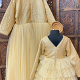 Gold Elegance Mom Daughter Set