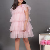 Glimmering Dusty layered Dress