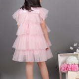 Glimmering Dusty layered Dress