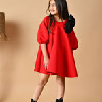 Cherry Puffy Bow Dress