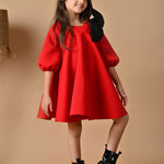 Cherry Puffy Bow Dress