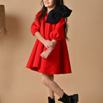 Cherry Puffy Bow Dress