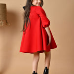 Cherry Puffy Bow Dress