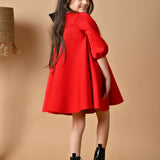 Cherry Puffy Bow Dress