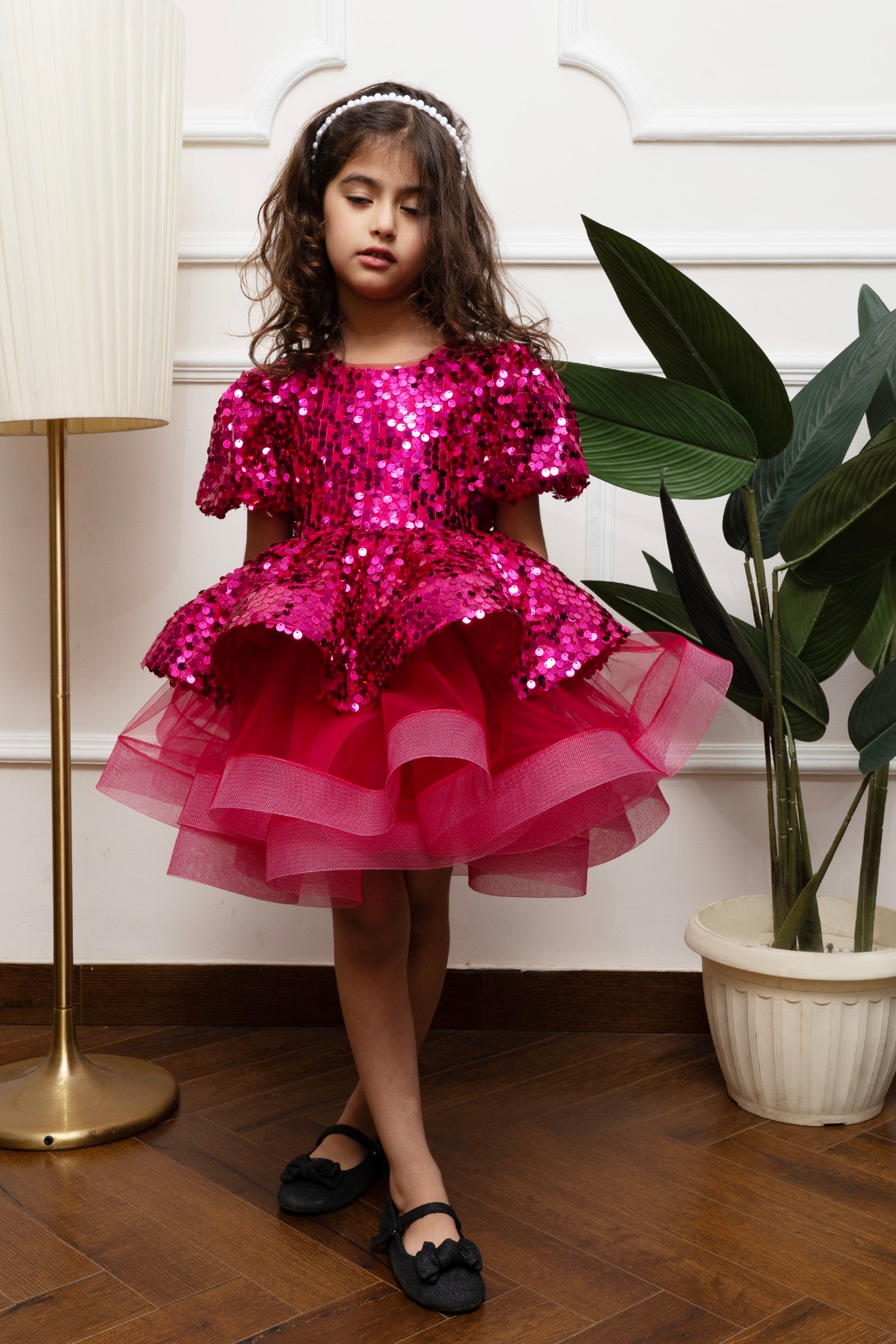 Fuschia Stardust Shimmer Frock-Birthday Dress for Girls - Pink - Foreverkidz ForeverKidz Fuschia Stardust Shimmer Frock-Birthday Dress for Girls - Pink - Foreverkidz ForeverKidz