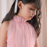 Regal Rose Ruffled Gown