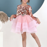 Rose Gold Elegance Party Dress