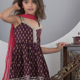 Royal Plum Sharara Set