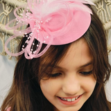 Derby Pearl Pink Fascinator