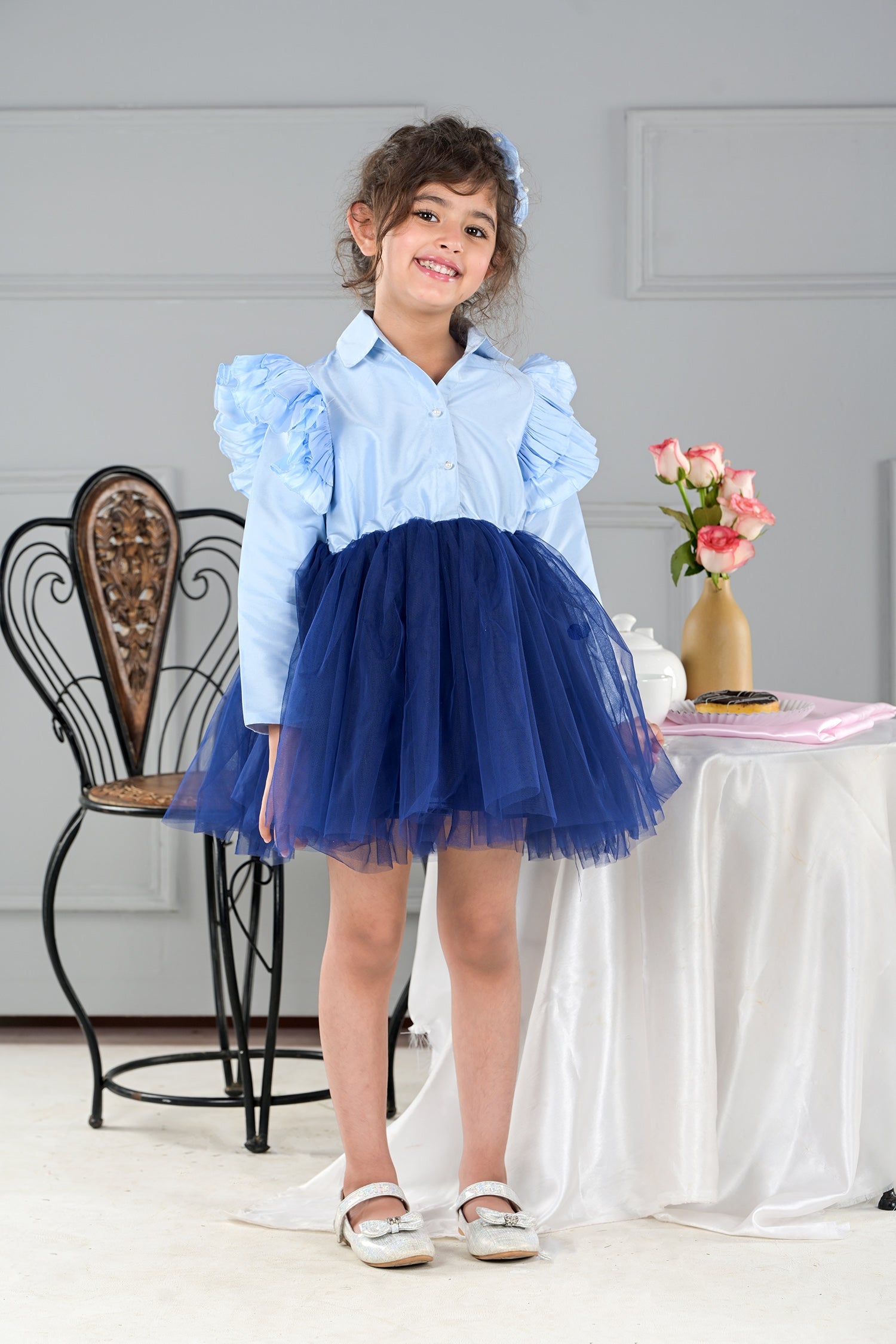 English Blue Charm Dress