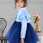 English Blue Charm Dress