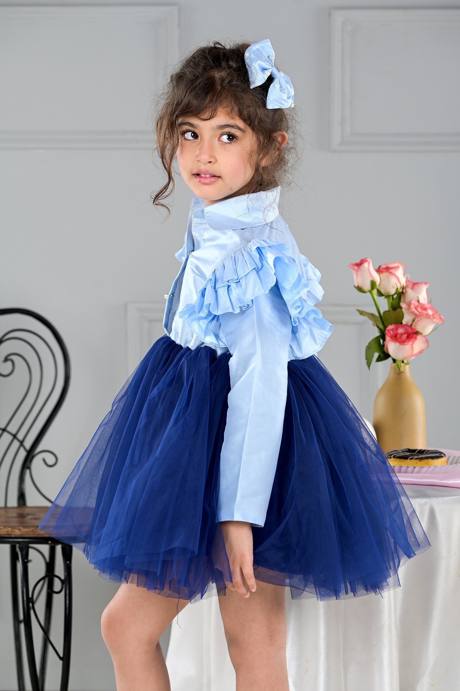 English Blue Charm Dress