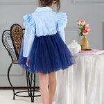 English Blue Charm Dress