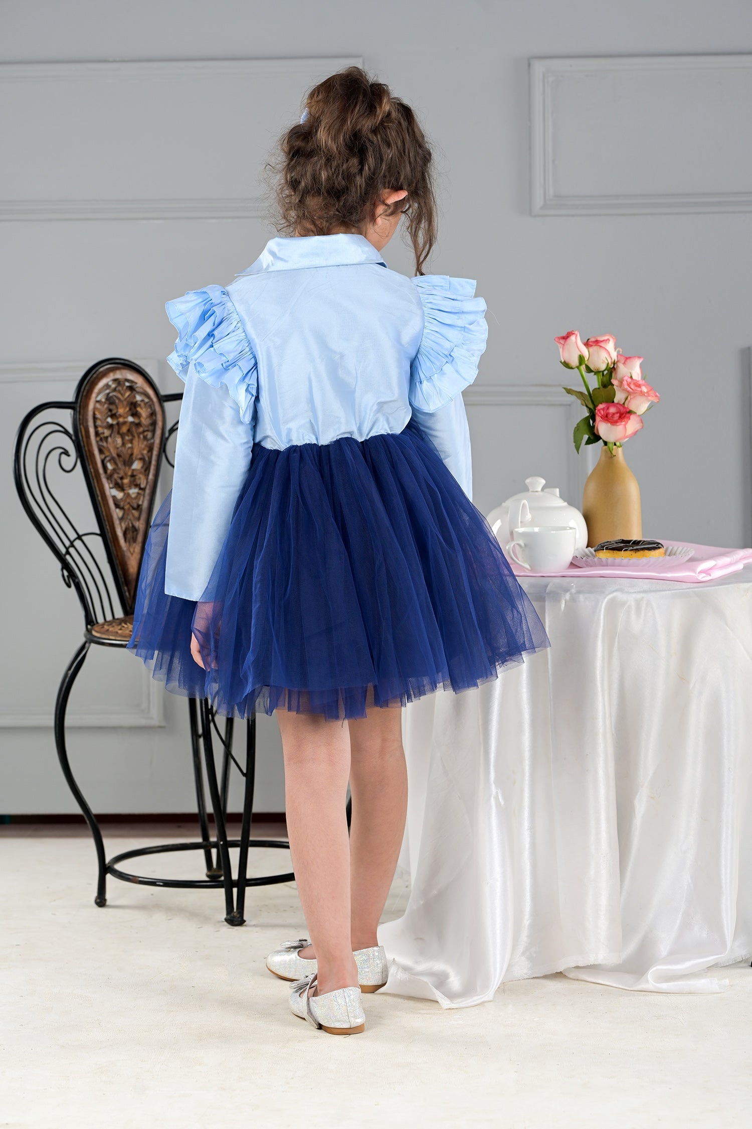 English Blue Charm Dress