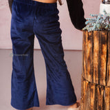 Essential Velvet Pant Navy