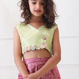 Gul-Mint Noor Brocade Coord Set