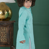 Junior Blue Charm Kurta Set