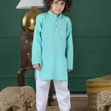 Junior Blue Charm Kurta Set