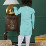 Junior Blue Charm Kurta Set