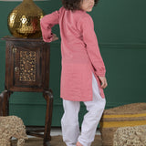 Junior Rosewood Kurta Set