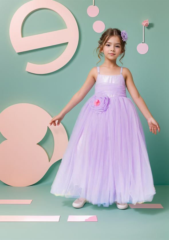 Lavender Flower Dress ForeverKidz