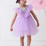 Pearl Handcrafted Lilac Joy Frock