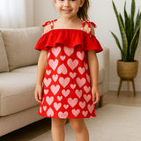 Sweetheart Frilly Tunic Dress