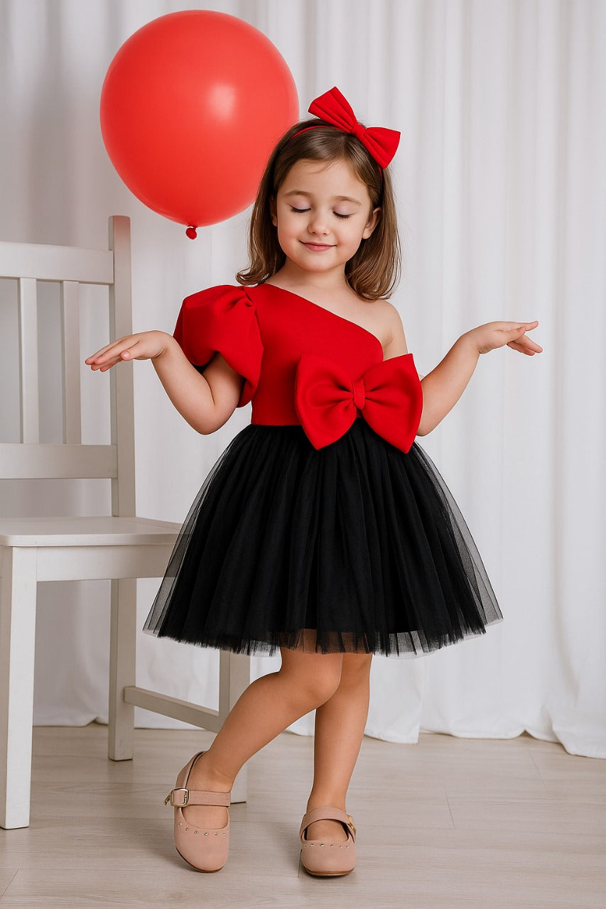 Minnie Bee Party Frock-Birthday Dress for Girls - Red - Foreverkidz ForeverKidz Minnie Bee Party Frock-Birthday Dress for Girls - Red - Foreverkidz ForeverKidz