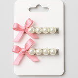Luxe Bow Pearl Clip