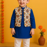 Little Melodies Kurta Set With Jacket