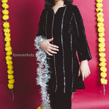 Twinkling Black Velvet Suit