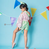 Mint Pops Playsuit with Detachable Sleeve