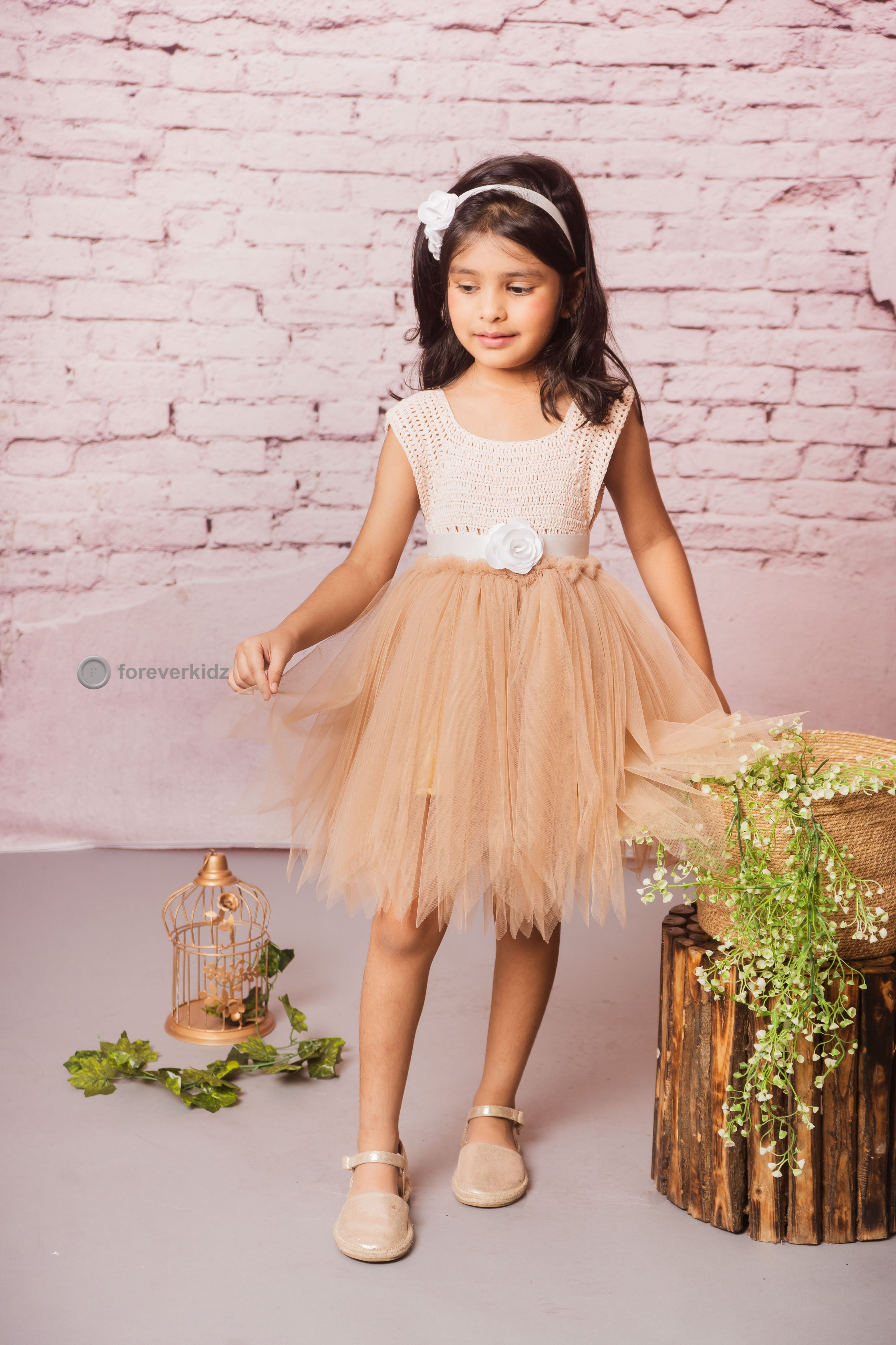 Buy Mocha Crochet Tutu Dress for Little Girls Online - ForeverKidz Buy Mocha Crochet Tutu Dress for Little Girls Online - ForeverKidz