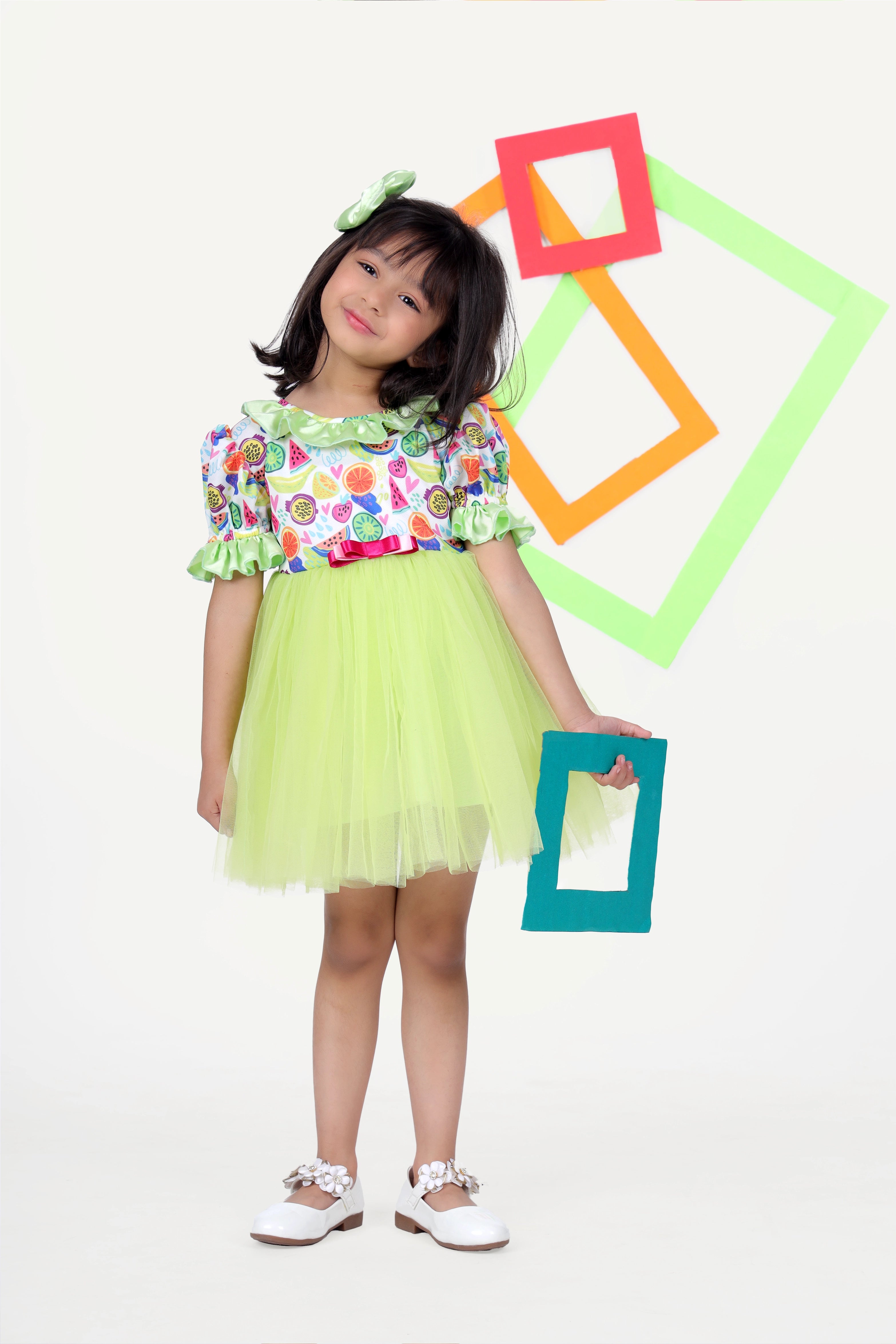 Fruit Salad Frock For Lil Girls