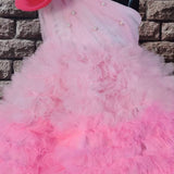 Shades of Pink Ruffled Dress