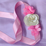 Pink Cascades Frilled Gown