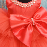 Pearl Blush Ruffle Bow Dress