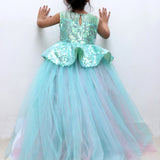 Seagreen hilow kids birthday dress