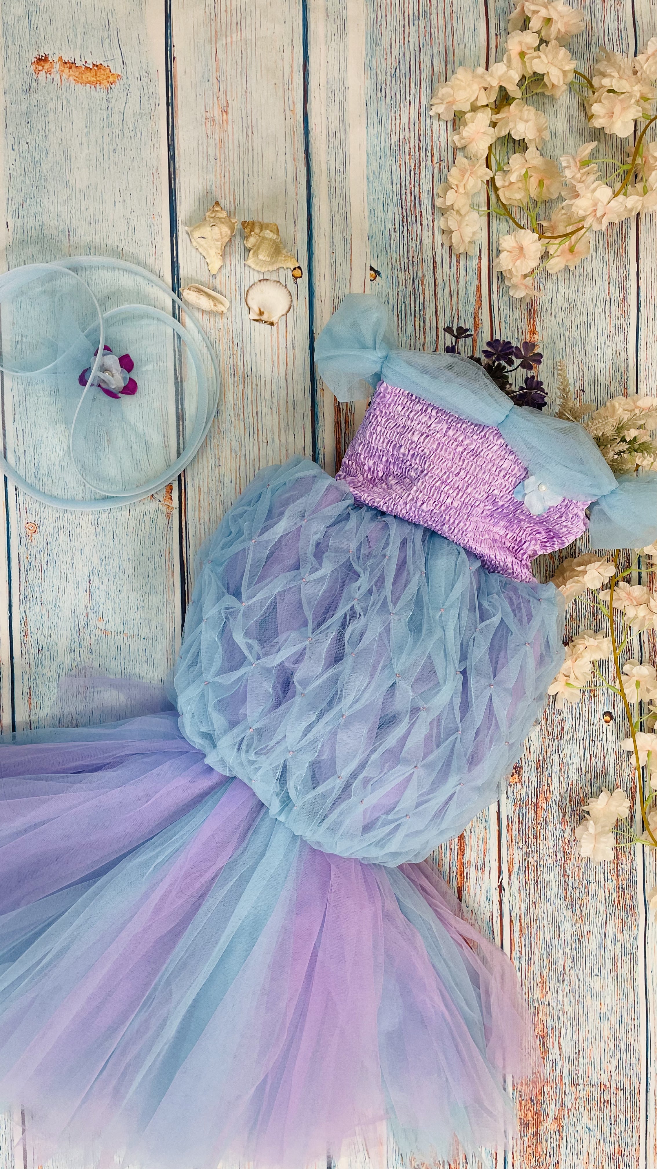 Sea Mermaid Dress for Lil Girls