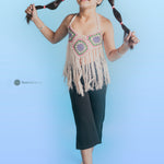 Macrame Party Top for Little Girls