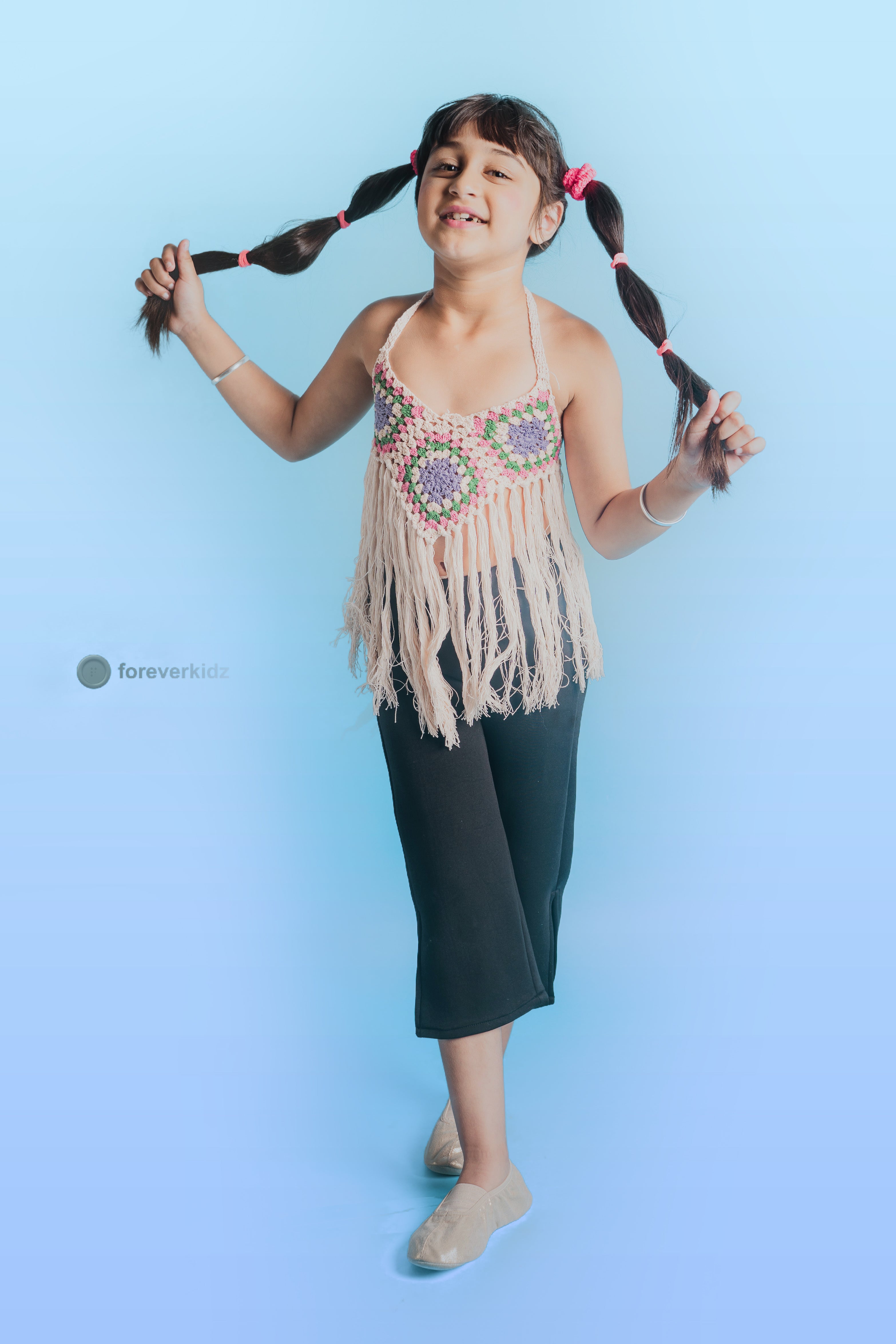 Macrame Party Top for Little Girls