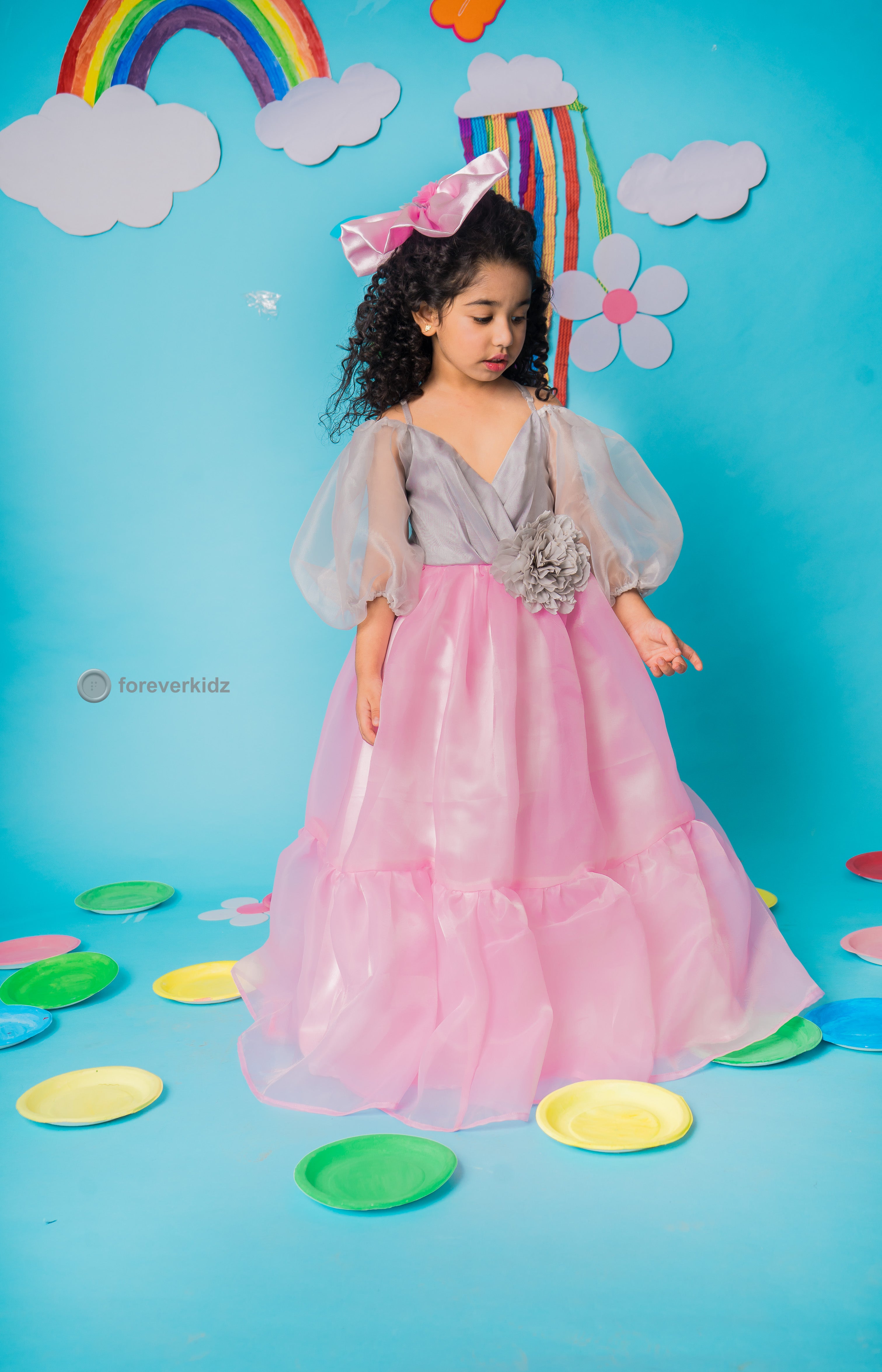 pink frilly dress phenomenon 1870s Light Pink Dress with Tulle