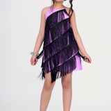 Tunic Dress in Purple Colour